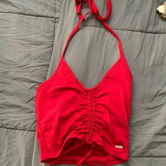 Hollister Red Halter Top - Picture 1 of 4